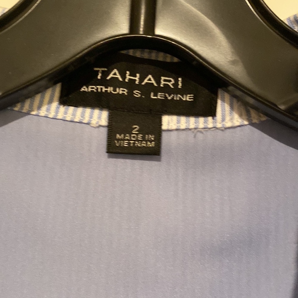Tahari Ruffle Front Dress - Picture 2 of 5